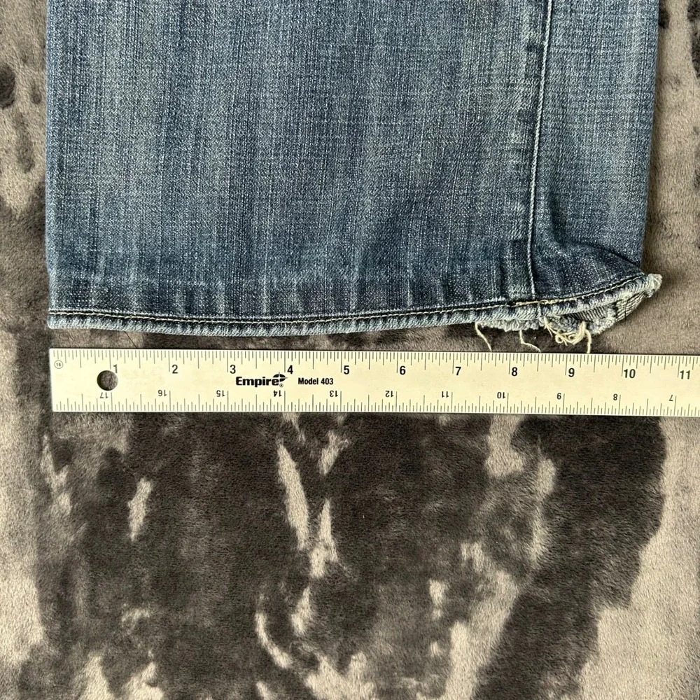 Rock & Republic Bootcut Jeans Mens 33 Blue Floyd VLO-06HL Distressed Hem